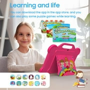 Android 15 Kids Tablet Toddler Tablet for Kids 10 inch Tablet, 8GB RAM+32GB ROM Tableta for Boys Girls, 10.1 IPS Safety Eye Protection Screen Parental Control APP Latest Model Kid Tablets 5G WIFI