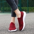 thumbnail image 2 of HBFAGFB Chaussures Décontractées pour Femmes Chaussures de Sport Polyvalentes en Maille Respirante Espadrilles d'Extérieur Rouges Taille 38, 2 of 6
