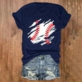 thumbnail image 2 of TODOZO Hot Sale!! Baseball Shirts Women Baseball Mom Tshirt Baseball Graphic Tee Game Day Gifts Funny Short Sleeve Tops Navy Xxl, 2 of 3
