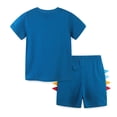 thumbnail image 4 of LYMAYTER 2-8 Years Boys Casual T-Shirt Outfit for Kids Baby Crewneck Short Sleeve Tees Tops 2PCS Set Toddler Summer Prints Shirt, 4 of 9
