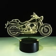 thumbnail image 4 of Lámpara 3D con efecto visual, interruptor táctil, cambio de color, luz nocturna (motocicleta), 4 of 7