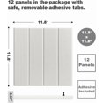 thumbnail image 2 of Large Cork Board Alternative - 12-Pack Felt Wall Tiles with Safe Removable Adhesive Tabs, Cork Wall Tiles Bulletin Board Home Office Essentials - Warm White, 2 of 14