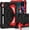 Black+Red, variant on REQO For iPad A19 12th/A16 11th（2026/2025）Case Rugged Tablet Case with Adjustable Kickstand, Shockproof Hard PC+Silicon Cover, Pencil Slot ,Child-Friendly Design for Learning & Adult Work Use