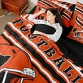 thumbnail image 4 of jejeloiu American Rugby Football 7 Pieces Bedding Comforter Set,Boys Ball Game Full Bedding Set For Teens Reversible, 4 of 8