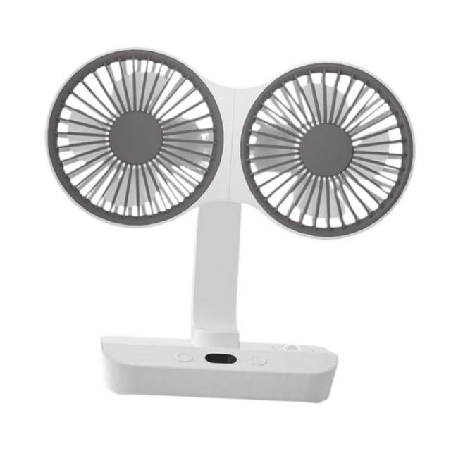 Ventilador de Escritorio Ventilador USB 2 Cabezales Ventilador de Mesa de Escritorio Personal para Dormitorio Oficina en Casa