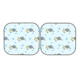 thumbnail image 3 of Uemuo Cartoon Turtle Printed 2 PCS Car Windshield Sun Shade, Auto Sun Heat and UV Rays Blocker, Foldable Automotive Front Window Sunshade Protector, 3 of 7