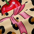 thumbnail image 5 of Manfei Cute Bow Cherry Blackout Curtains,Brown Cheetah Print Window Curtains Pack of 2 (38x45 Each), 5 of 6