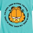 thumbnail image 3 of Garfield - I'm Fine This Is Fine - Toddler & Youth Girls Short Sleeve Graphic T-Shirt, 3 of 5