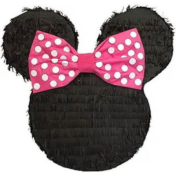Mouse Ears with Pink Bow Pinata 16" Tall