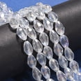 thumbnail image 4 of 1Strand 12x8mm Electroplate Glass Faceted Teardrop Beads Strands Clear AB, 4 of 6