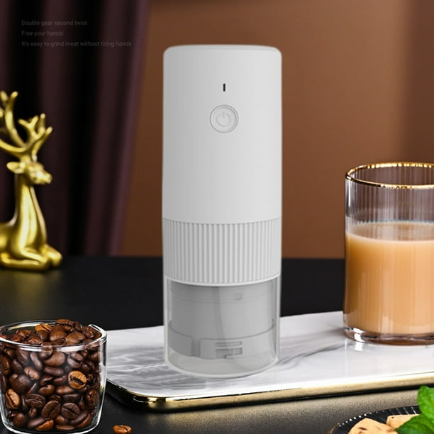 Molinillo de Café, Molinillo de Café Ajustable, Recargable, Molinillo Portátil para Cocina y Hogar
