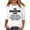White, variant on Plus Size Summer Clothes for Women Fashion Print Round Neck T Shirts Casual 3/ 4 Sleeve Sexy Loose Top Chain Print Shirt Sleeves Shirts Women Long Mesh Shirt Womens Short Sleeve White S