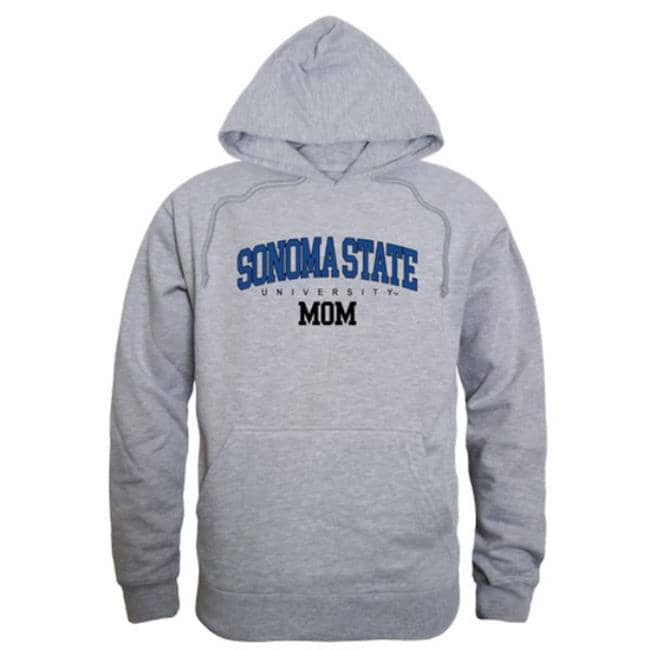 W Republic 565-732-HGY-03 Sonoma State University Seawolves Mom Hoodie,  Heather Grey - Large