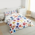 thumbnail image 3 of Castle Fairy Female Men Women Colorful Floral Flowers Bedding Comforter Set 2pcs,Spring Garden Blossoms Twin Comforter Sets Microfiber,Vintage Exotic Style Breathable Bedding Set, 3 of 8