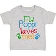 thumbnail image 3 of Inktastic My Poppi Loves Me Gift Boys or Girls Toddler T-Shirt, 3 of 5