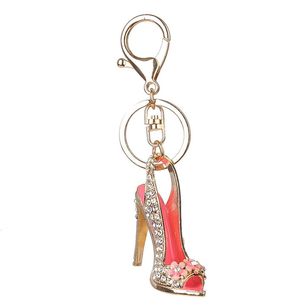High-heeled Shoes Sweater Necklace Rhinestone Crystal Pendant Chain Jewelry Gift