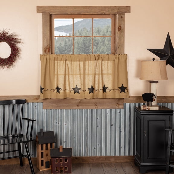 Star and Pip Burlap Tier Set of 2 L36xW36