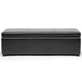 thumbnail image 3 of Baxton Studio Dennehy Banc Ottoman de Rangement Polyvalent en Similicuir, 3 of 5