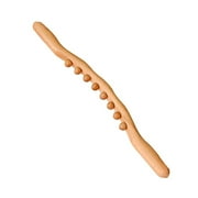 8/20 Beads Gua Sha Massage Stick Carbonized Wood Back Scrapping Meridian Therapy Wand Muscle Relaxing Body Massager Guasha