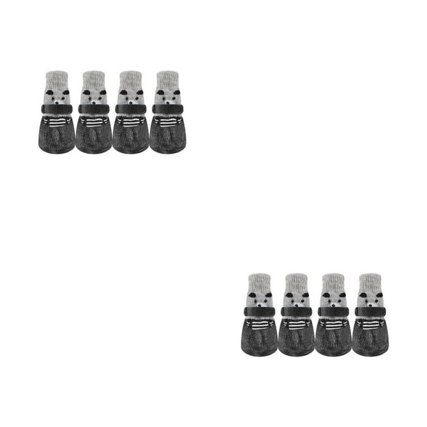 Methold 4 piezas de zapatos para mascotas, botas para la lluvia y la nieve, conjunto de calcetines antideslizantes impermeables con suela de goma, Type10 NO10 Methold CBP395421