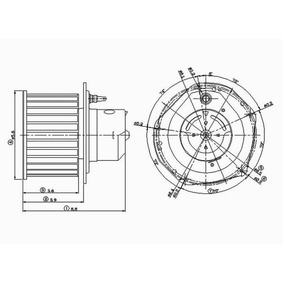 HVAC Blower Motor Fits select: 1992-1996 CHEVROLET GMT-400, 1995-1996 CHEVROLET TAHOE