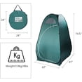 thumbnail image 6 of Portable Pop Up Privacy Tent - Spacious Dressing Changing Room Outdoor Privacy Shelter Tent with Carry Bag for Camping Hiking Beach Toilet Shower Bathroom, 6 of 12
