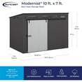 thumbnail image 3 of Suncast Modernist 10 ft. x 7 ft. Barn Door Storage Shed, 3 of 8