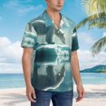 thumbnail image 5 of Daiia Polar Bear On Iceberg Hawaiian Shirt for Men Gentle Cotton Regular Short Sleeve Casual-Small, 5 of 9