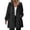 29# Black, variant on Fshiont Rain Jacket Women Striped Lined Hooded Lightweight Raincoat Outdoor Waterproof Windbreaker Navy 3XL