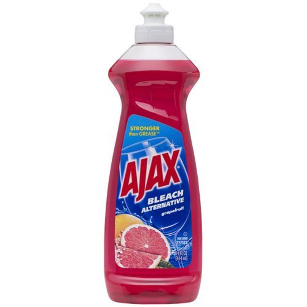 Ajax Dish Liquid with Bleach Alternative, Grapefruit, 14 Oz, 3 Pack