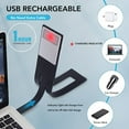 thumbnail image 3 of Clip Reading Lamp, USB Cable Stepless Dimming 3 Color Clip Book Read Light Rechargeable  for Office, 3 of 8