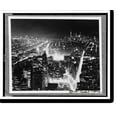 thumbnail image 2 of Historic Framed Print, New York City. South view from Empire State Building at night, 17-7/8" x 21-7/8", 2 of 9