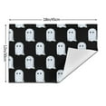 thumbnail image 3 of XMXY Woven Placemats Set of 6 PCS, Cartoon Cute Ghost Table Mats Washable Heat Resistant Placemats, 3 of 6