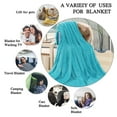 thumbnail image 2 of Howarmer Large Azure Fleece Throw Blankets, Twin Size Soft Fuzzy Blanket for Women Men and s, All Season Lightweight Microfiber Fluffy Blanket, 60 x 80 inch, 2 of 7