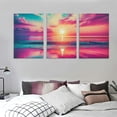 thumbnail image 3 of Beach Sunset Print, Beach Wall Art, Tropical Print, The Sun Setting Over The Water With Waves, Sunset Art Print, Clouds In A Night Sky, Canvas, Art Prints, Wall Art Decor, Wall, 3 of 4