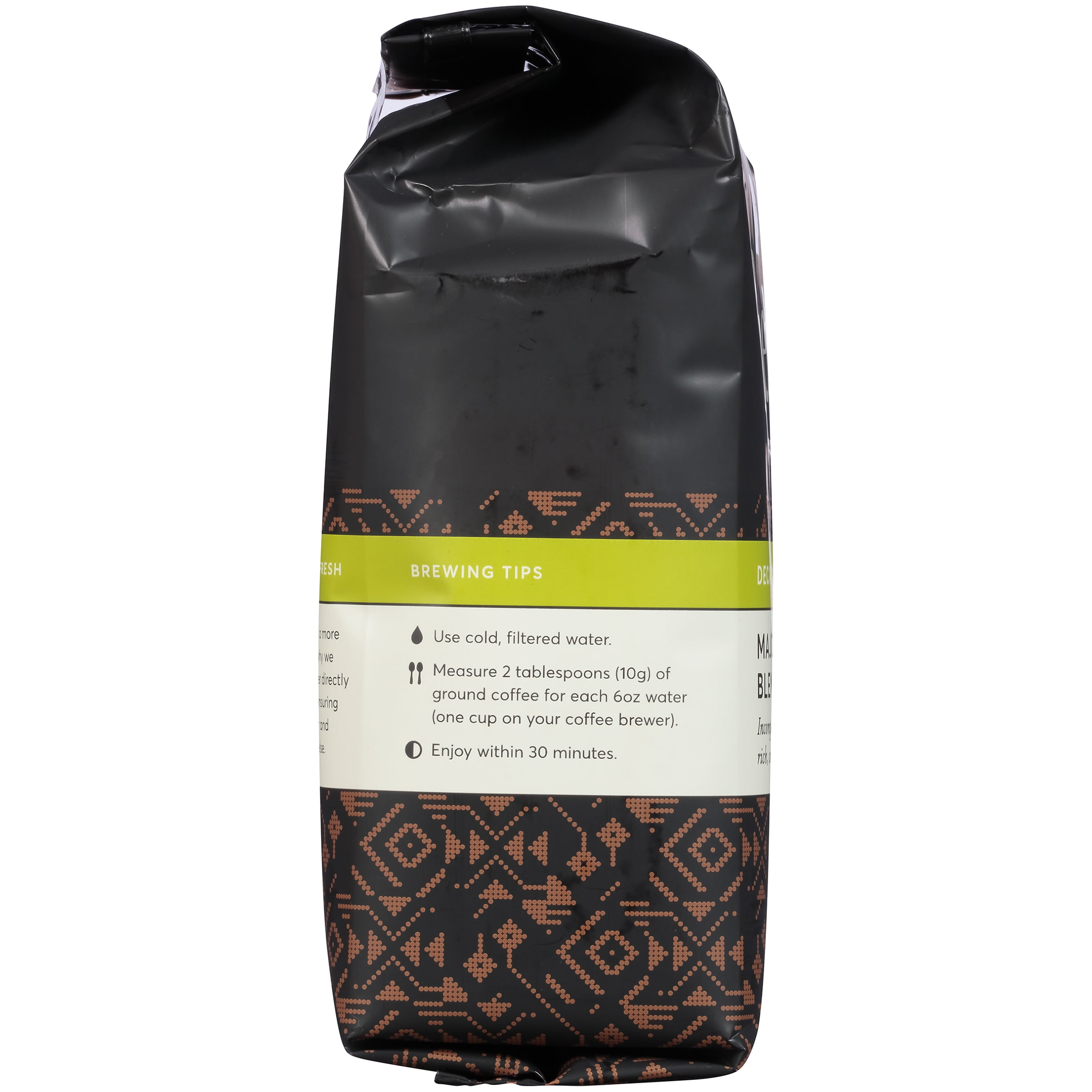 Peet's Coffee Major Dickason's Dark Roast Ground Coffee Decaf, 12 oz.