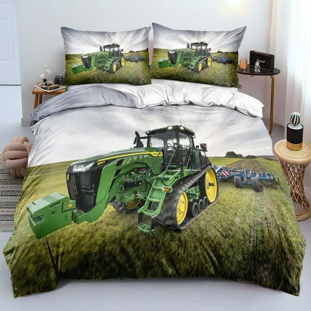 Ensemble de Literie Tractor series Trois Pièces, Tissu Brossé 90-120g