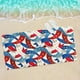 thumbnail image 3 of Toalla de playa de microfibra Fanshiluo, súper ligera, colorida, resistente a la arena, multiusos, para viajes, piscina, 76 x 152 cm, 3 of 6
