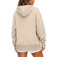 thumbnail image 6 of Enjoytime Hoodies for Women Long Sleeve Solid Color Side Slit Sweatshirt Fall Winter Soft Casual Pullover Hoodie, 6 of 6