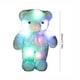 thumbnail image 3 of Oso de peluche con lazo brillante que cambia de color. Adorable juguete de peluche para niños y niñas. Regalo perfecto para Navidad o cumpleaños., 3 of 7