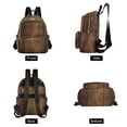 thumbnail image 4 of FORMRS Mini Backpack Purse for Women Travel Daypack Casual Shoulder Bag, Wood Grain, 4 of 7
