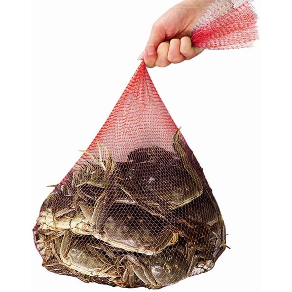 Seafood Boil Bags 100 PCS Clam Bake Shellfish 22Inch Cooking Mesh Plastic Bags