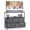 Gray, variant on CONCETTA Dresser TV Stand for 45" TV with 5 Fabric Drawers, Sturdy Dresser for Bedroom with Wood Open Shelves, Dressers & Chest of Drawers for Living Room, Entryway, Closet, Black