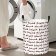 thumbnail image 4 of Lsque Christmas Train pattern Laundry Hamper Basket, Tall Woven Rope Hamper Basket for Clothes, Lightweight Storage Basket, Collapsible Waterproof-, 4 of 8