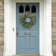 thumbnail image 2 of National Tree 24" Pre-Lit LED Snowy Stonington Fir Artificial Christmas Wreath - Warm White Lights, 2 of 5