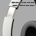 thumbnail image 3 of LACKUST Over-Ear Dual Mode Bluetooth 5.4 Headphones - Wireless/Wired, Foldable, Low Latency for Gaming/Sports, 8-Hour Battery, Soft Headband, White, 3 of 5