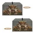 thumbnail image 6 of FOR U DESIGNS Highland Cattle Sheep Daisy Print Microwave Oven Dust Cover Dustproof Small Appliance Covers Stain Resistant Microwave Oven Grill Covers Protector with Top Handle-L, 6 of 8