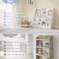 thumbnail image 4 of Hironpal 4-Tier Kids Bookshelf, Montessori Wood Bookcase for KidsRoom,Bedroom,Playroom,Gift for Boys&Girls,White, 4 of 9