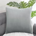 thumbnail image 2 of Unique Bargains Luxury Euro Velvet Square Decorative Throw Pillow Cover, 18" x 18" Gray, 2 of 8