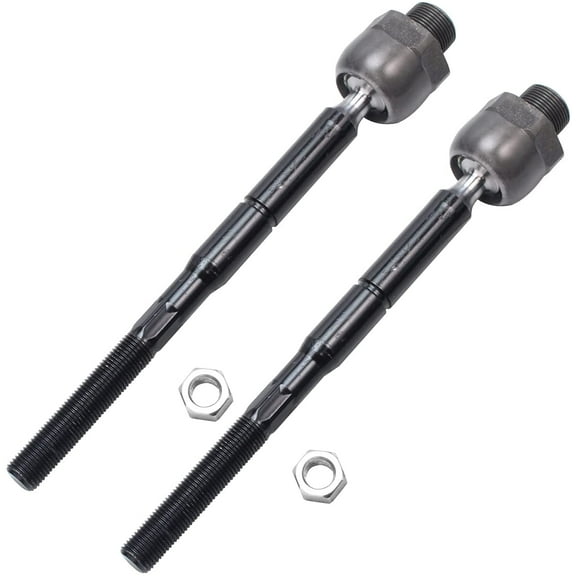 Detroit Axle - Front 2pc Tie Rods for 2005-2011 Dodge Dakota, 06-09 Mitsubishi Raider, 2 Inner Tie Rod Ends 2005 2006 2007 2008 2009 2010 2011 Replacement